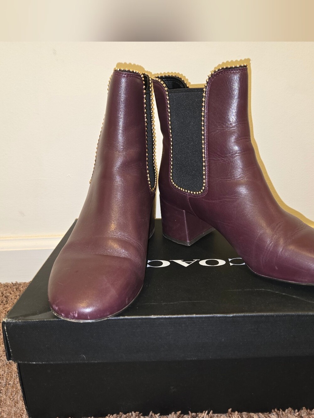 Coach Torri Leather Bootie Size 9.5